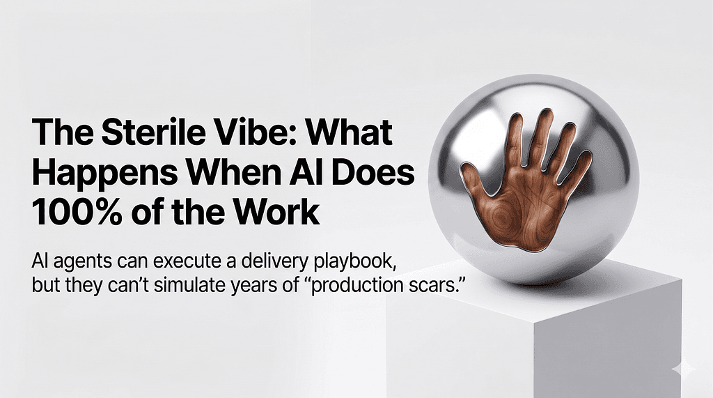 The Sterile Vibe: What Happens When AI Does 100% of the Work